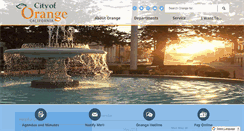 Desktop Screenshot of cityoforange.org