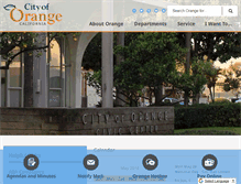 Tablet Screenshot of cityoforange.org
